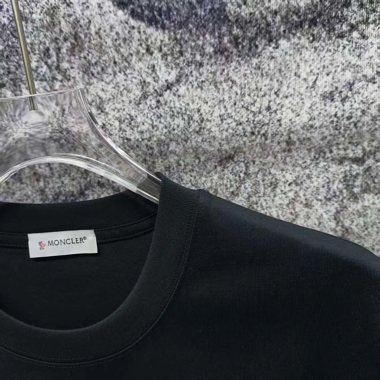 MONCLE* 2026 New Arrival logo t Same Style Size S M L XL XXL Black White Navy Blue Gray